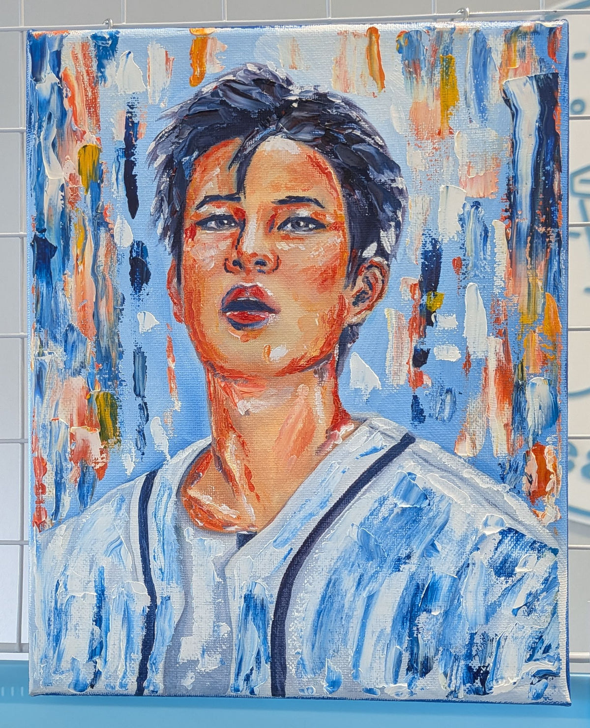 Seungmin "Youth" 8x10" original Oil Painting on stretched canvas (unframed) Stray Kids