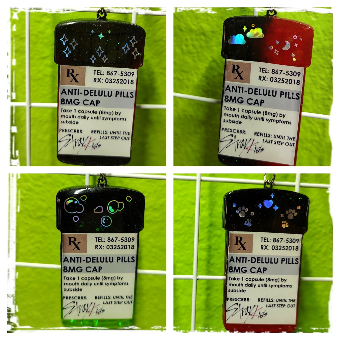 Stray Kids Delulu Pill Shakers (Custom Order, not stock)