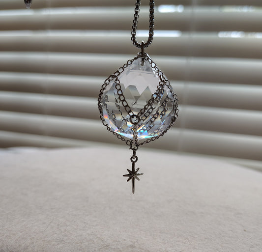Stray Kids "Hollow" inspired crystal necklace/pendant/suncatcher