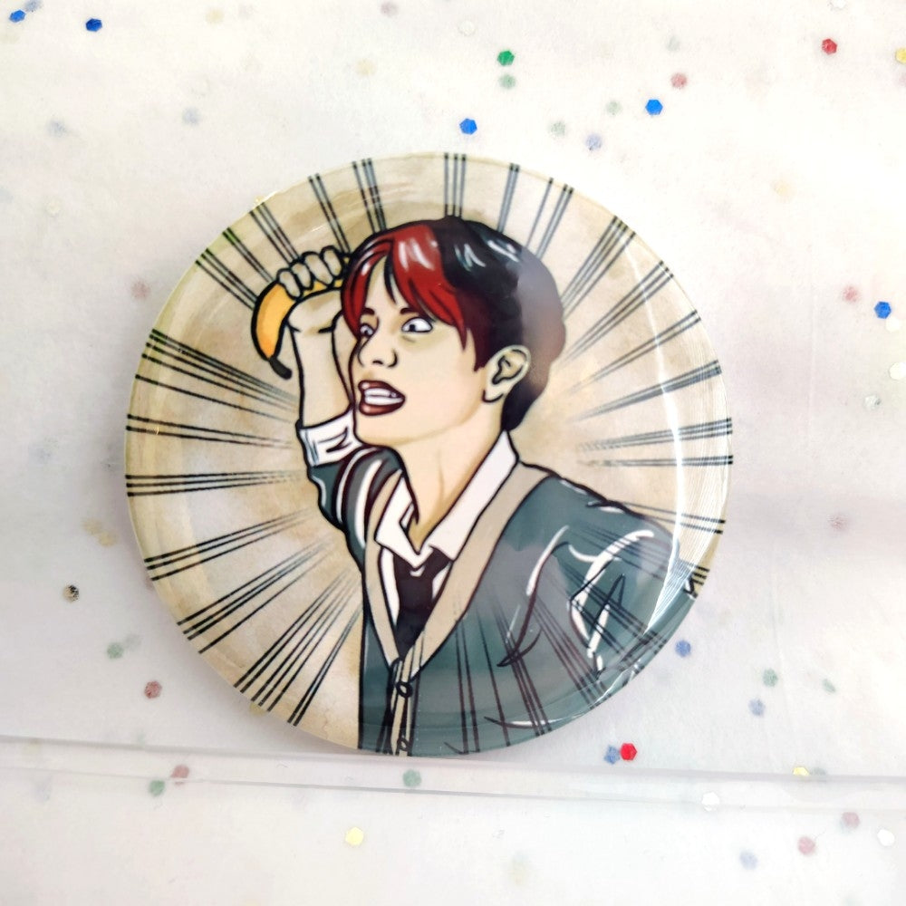 Stray Kids meme art buttons (multiple designs)
