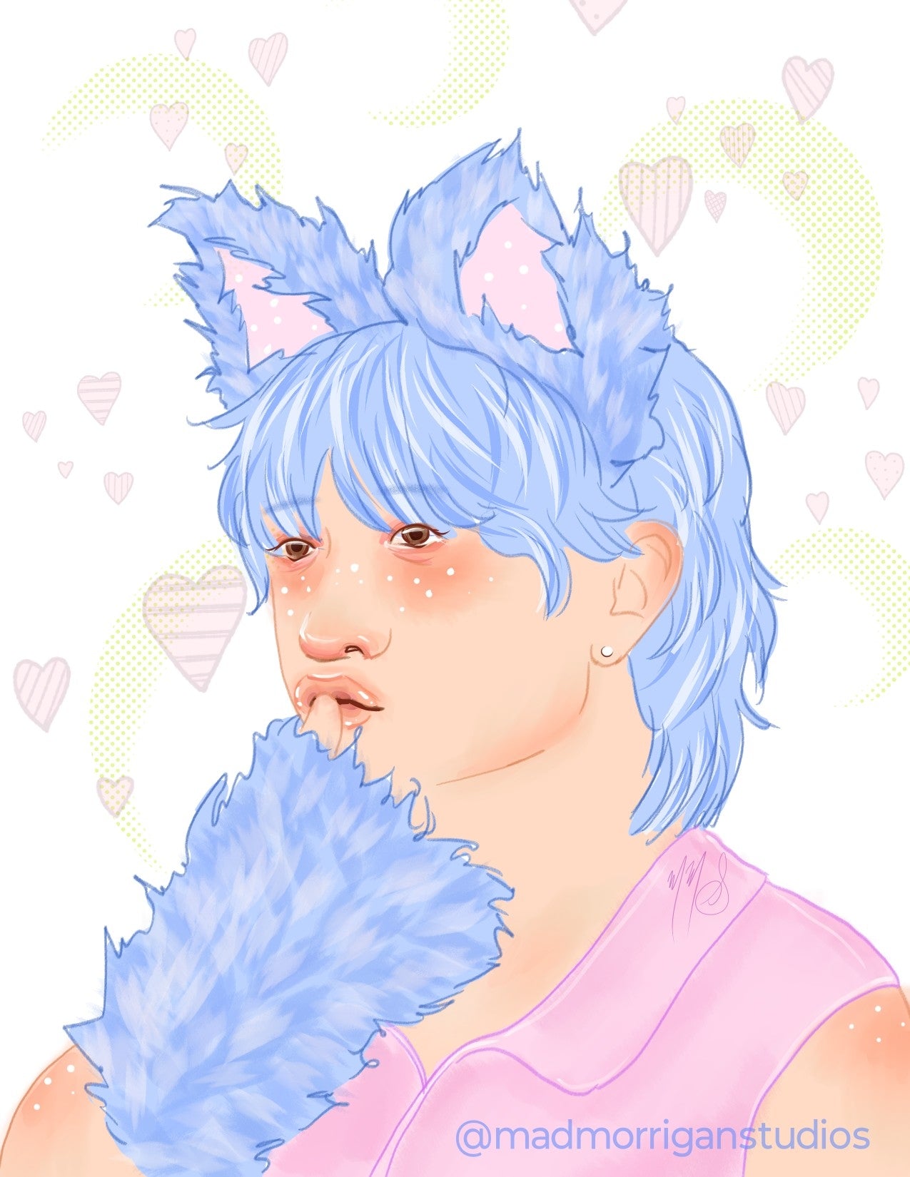 Stray Kids Bang Chan Pastel Cutie art print