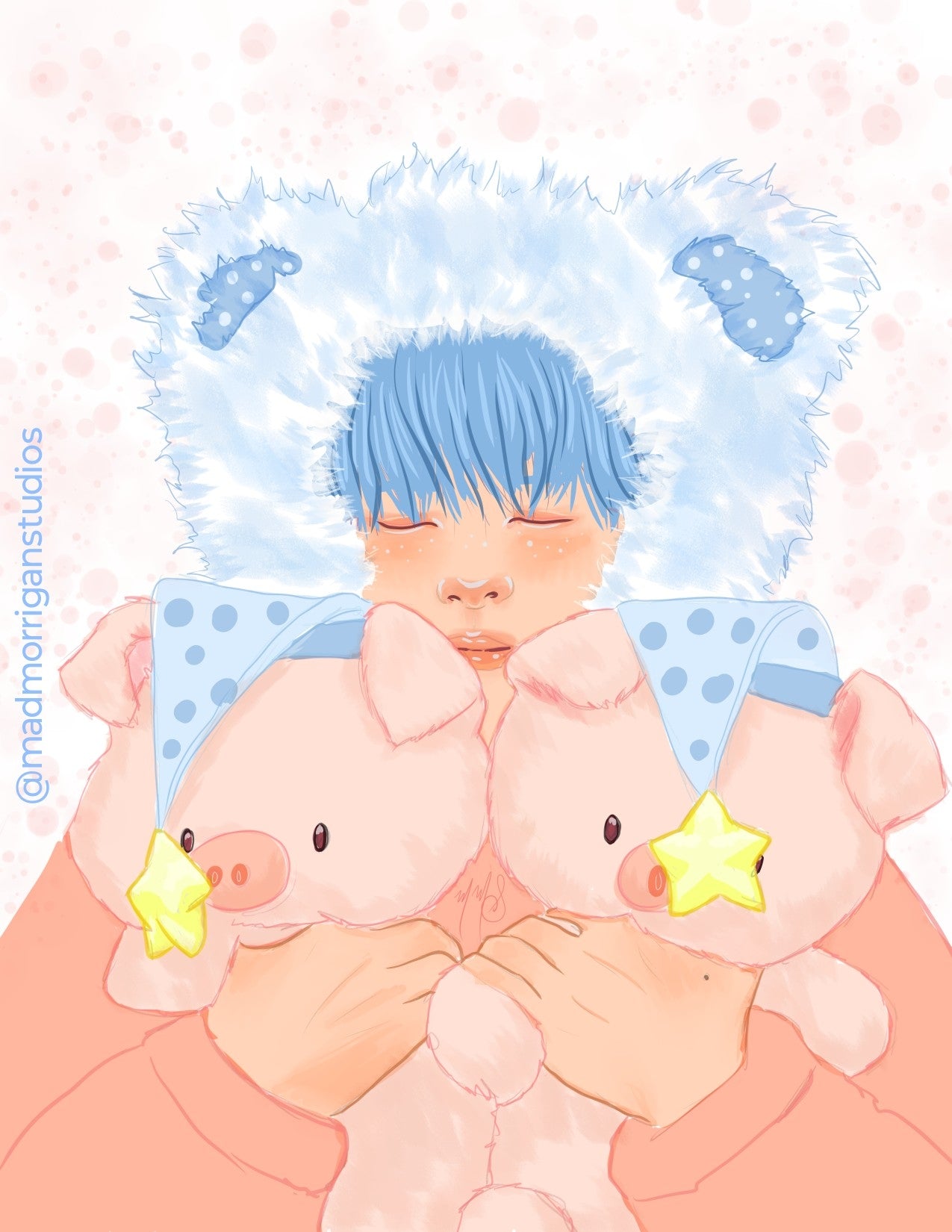 Stray Kids Seungmin Pastel Cutie art print