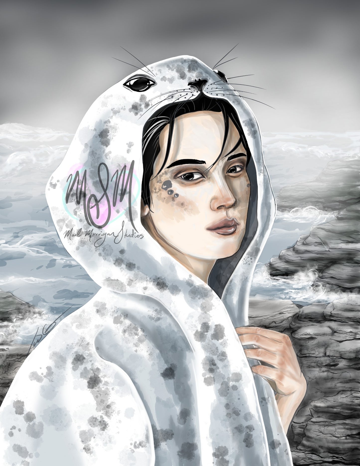 Stray Kids Lee Know, Minho "Selkie" art print