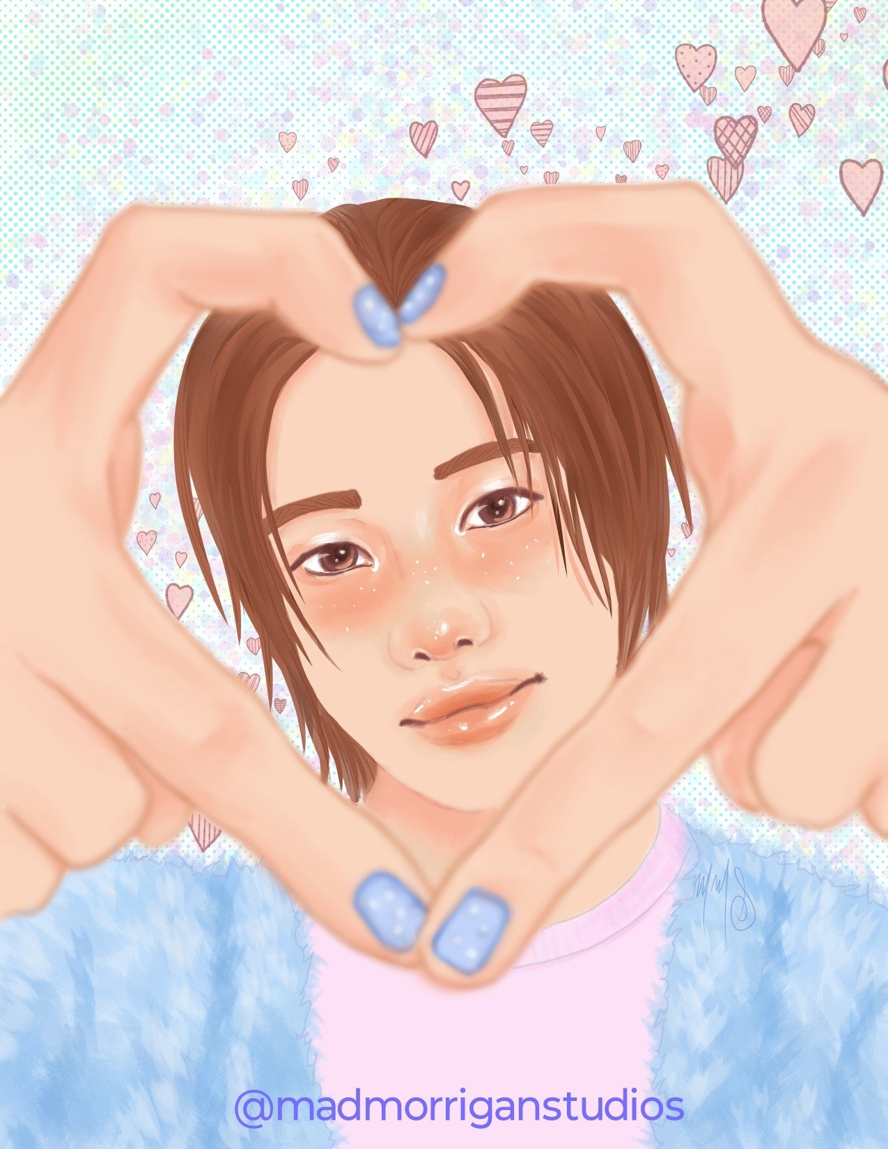 Stray Kids Hyunjin #Lovestay Sweetheart art print