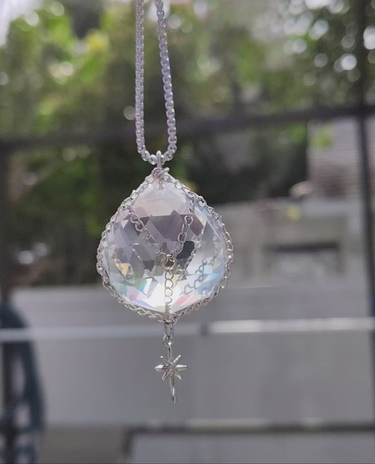 Stray Kids "Hollow" inspired crystal necklace/pendant/suncatcher