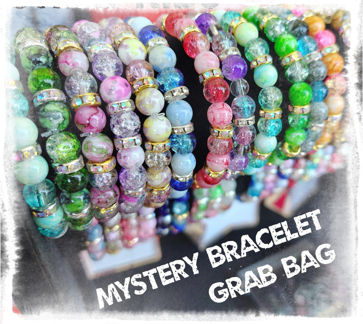 Stray Kids Bias 'blind' grab bag - glass bead bracelet, PCs, stickers