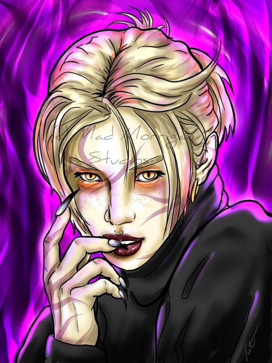Felix Stray Kids x Kpop Demon Hunters fan art print