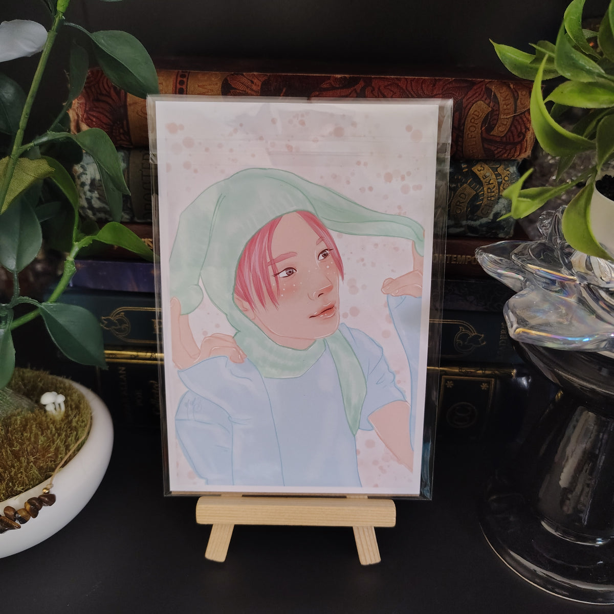 Stray Kids Hyunjin Pastel Cutie art print