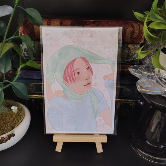 Stray Kids Hyunjin Pastel Cutie art print