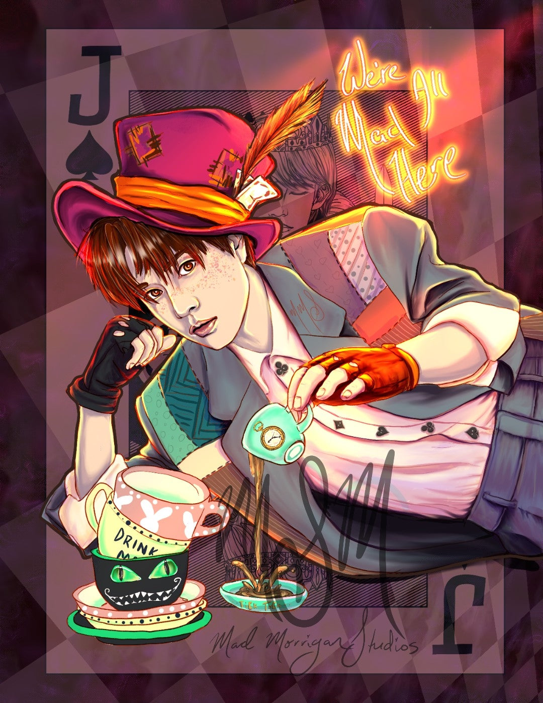 Stray Kids Seungmin Mad Hatter art print