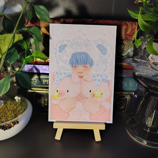 Stray Kids Seungmin Pastel Cutie art print