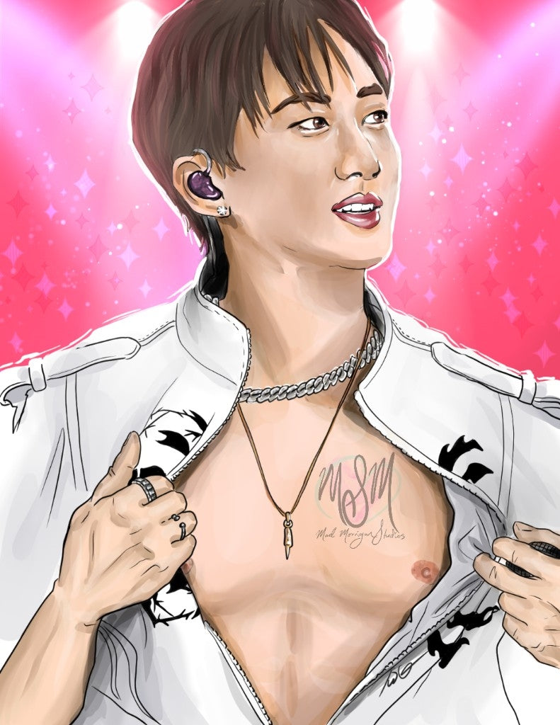 Stray Kids Changbin 'ab reveal' art print