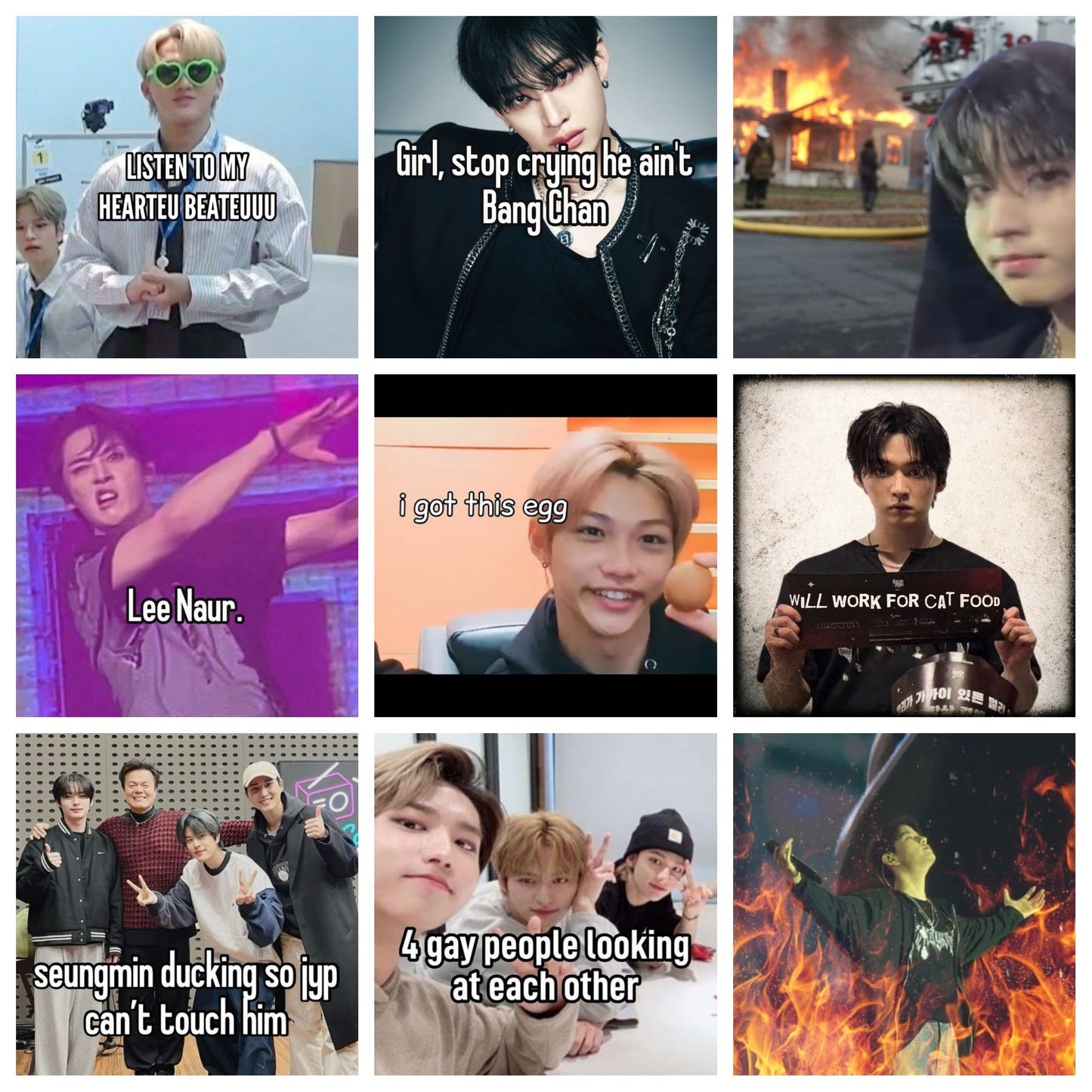Stray Kids Meme Sticker pack (random)