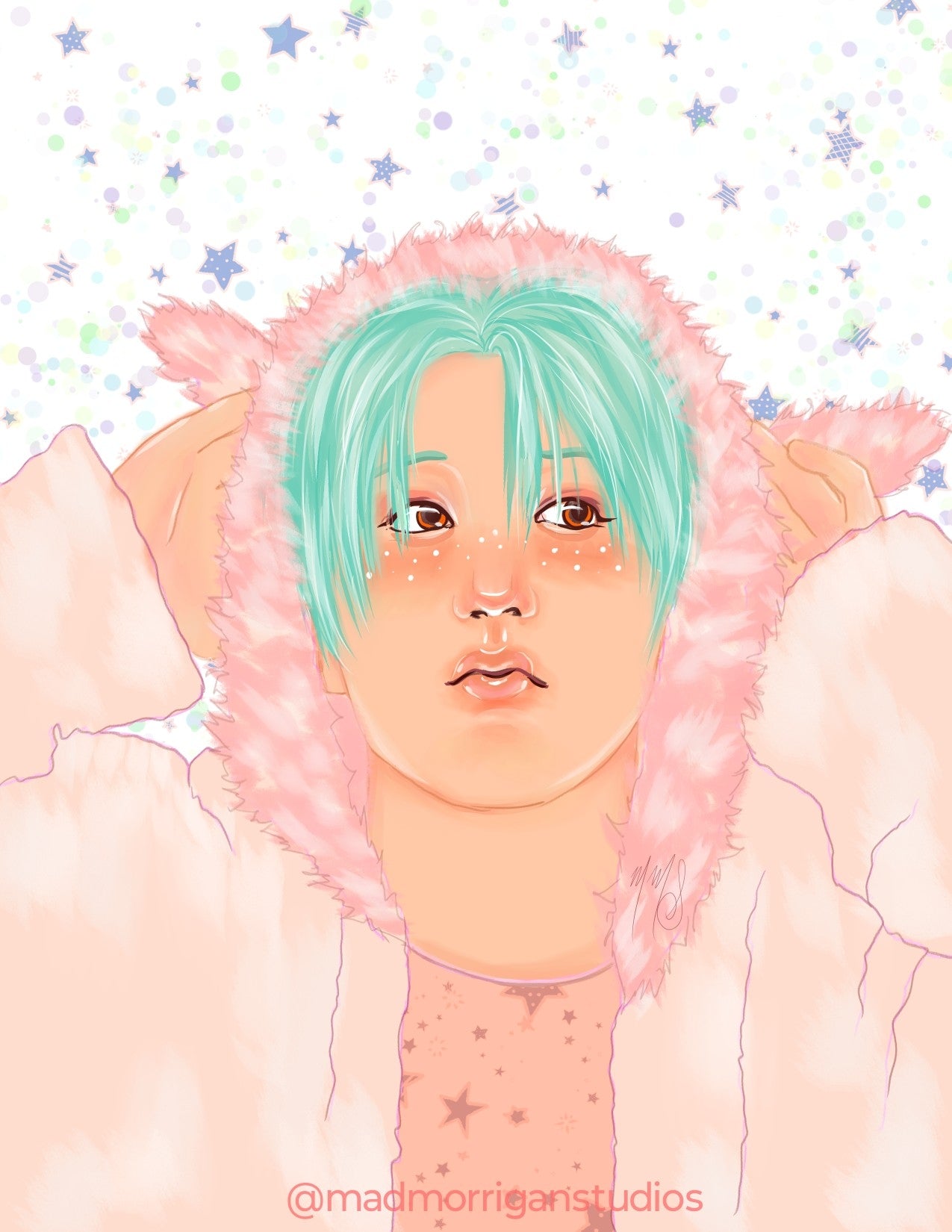Stray Kids Han Jisung Pastel Cutie art print