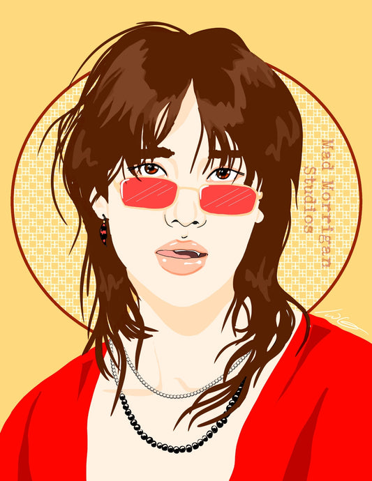 Stray Kids Hyunjin vampire art print