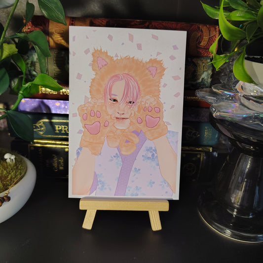 Stray Kids Jeongin I.n Pastel Cutie art print