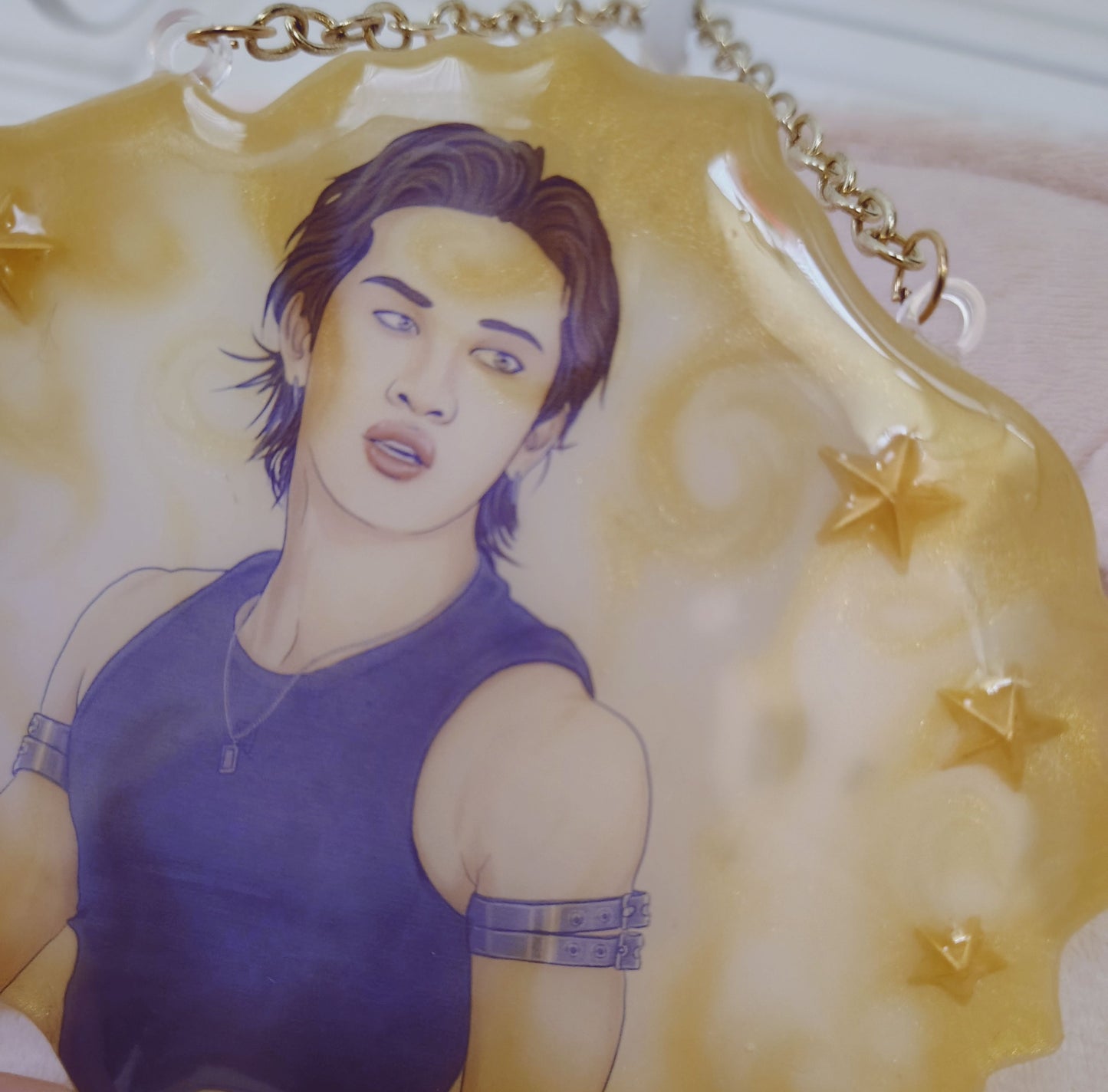 Stray Kids Bang Chan resin art hanging plaque display/deco