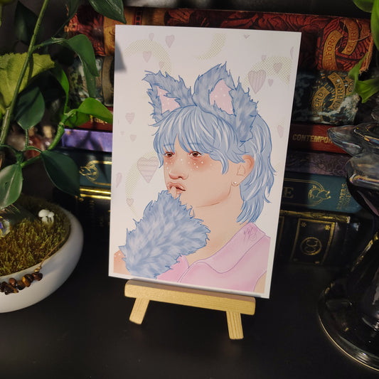 Stray Kids Bang Chan Pastel Cutie art print