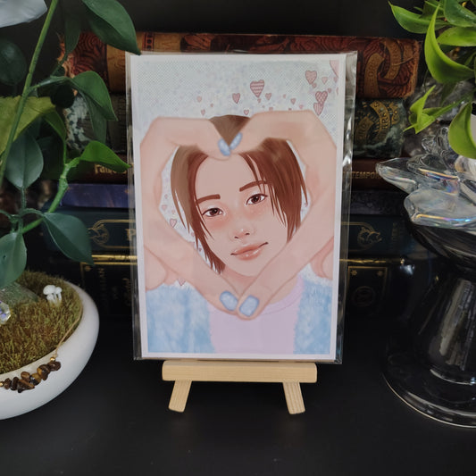 Stray Kids Hyunjin #Lovestay Sweetheart art print