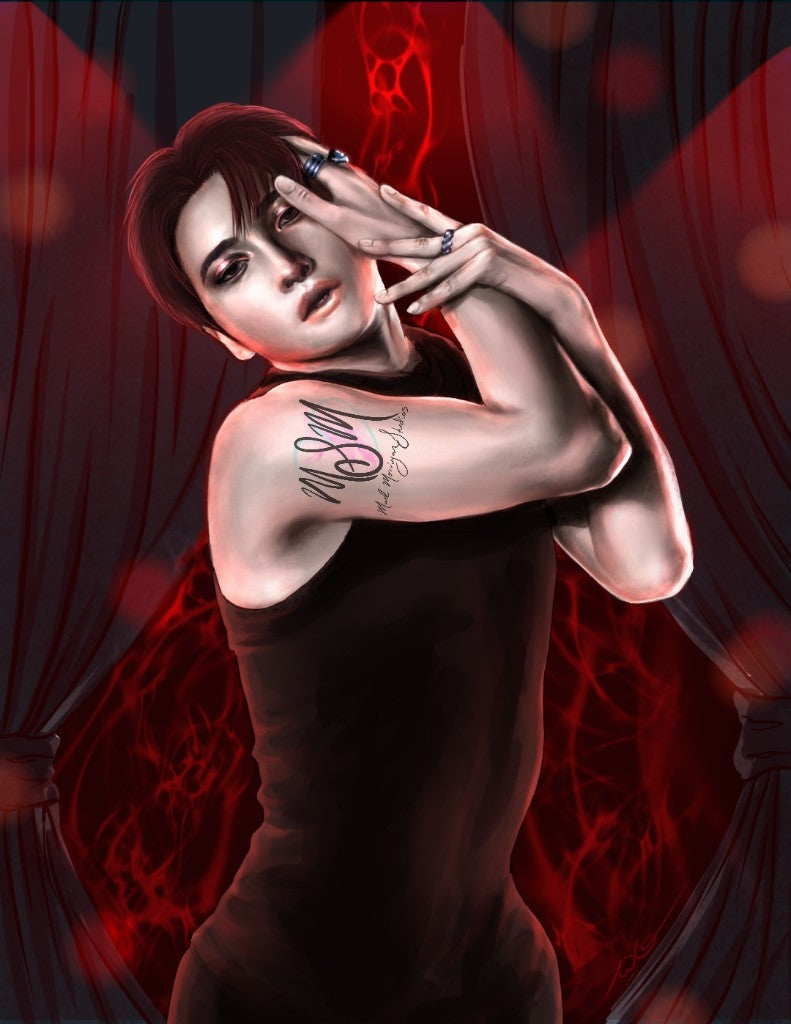 Ateez Seonghwa "Skin" art print