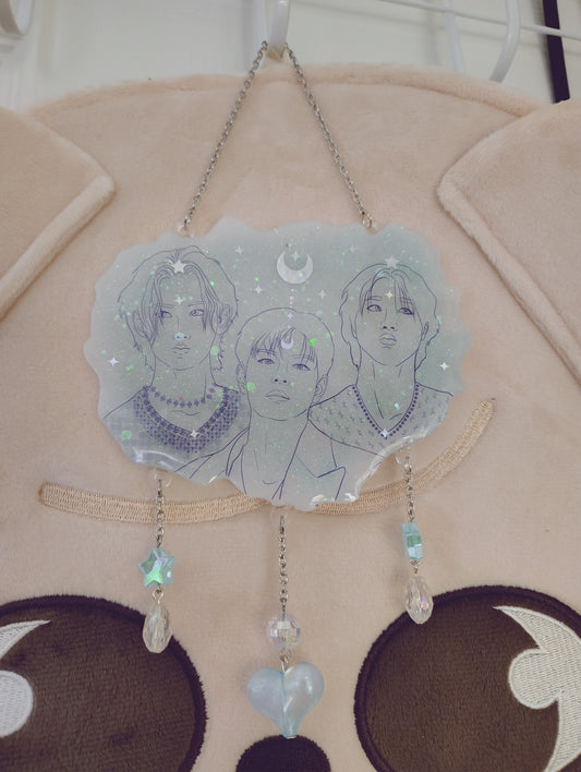 Stray Kids Virgo line resin art hanging display/deco (Han, Felix, Seungmin)