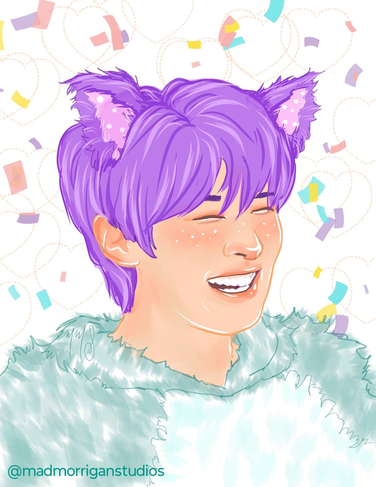Stray Kids Lee Know Pastel Cutie art print