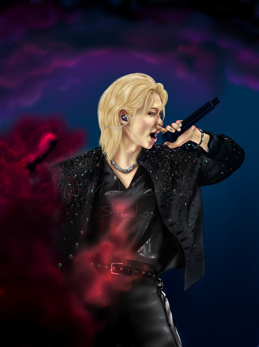 Stray Kids Felix Truman Concert art print