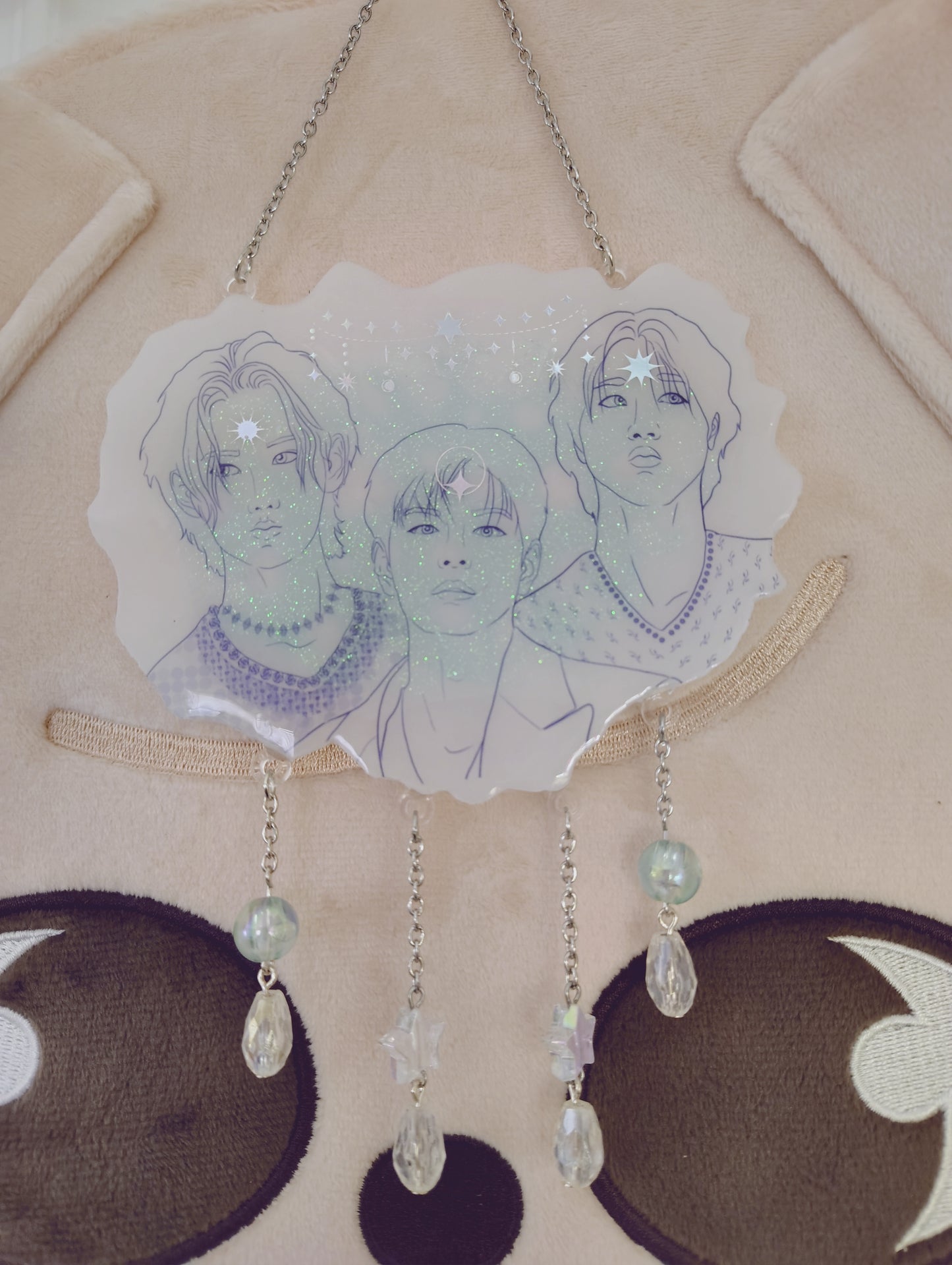 Stray Kids Virgo line resin art hanging display/deco (Han, Felix, Seungmin)